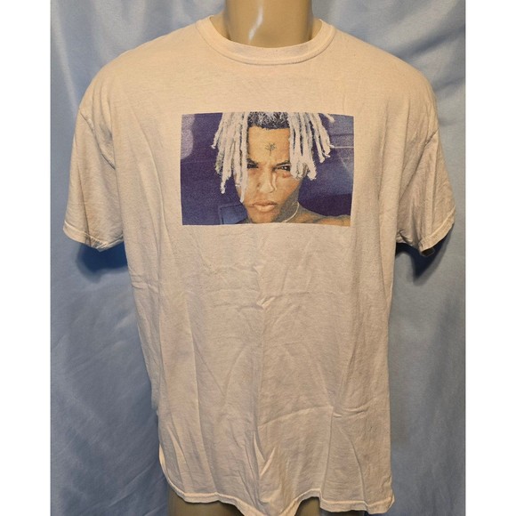 XXX Tentacion White T-shirt - Picture 1 of 3